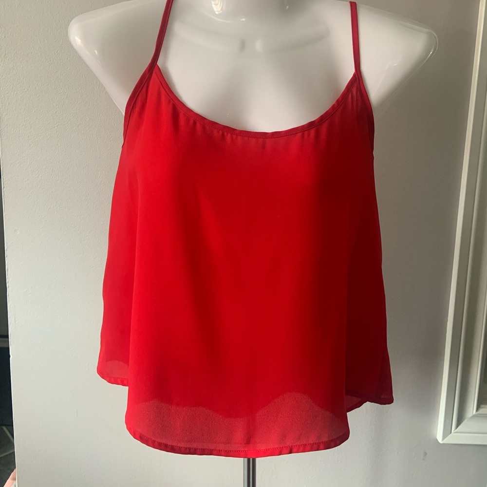Red tank crop top     2 for $15